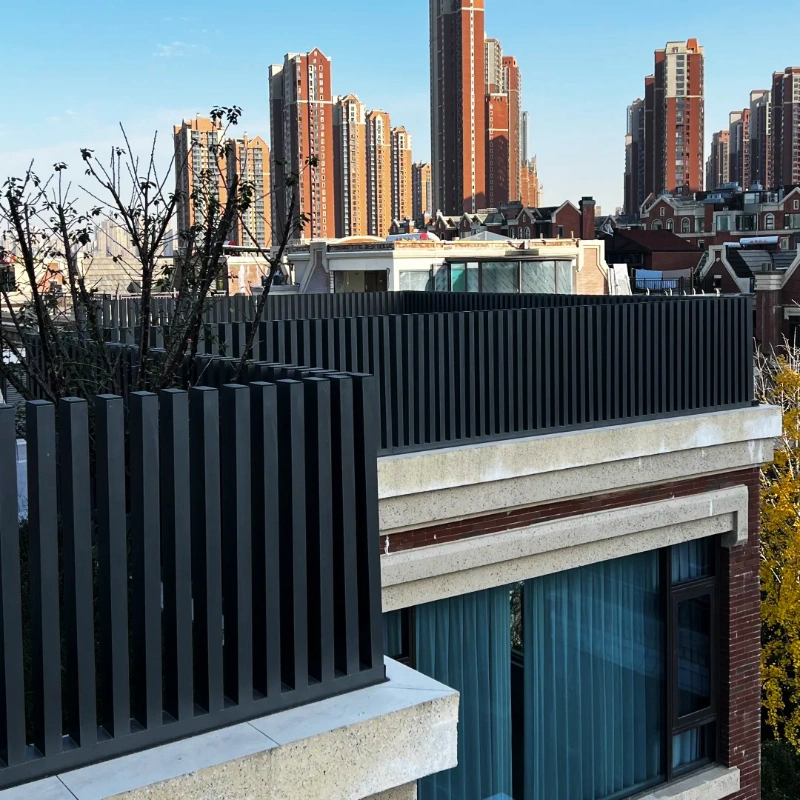 Minimalist Vertical Bar Villa Terrace Aluminum Fence