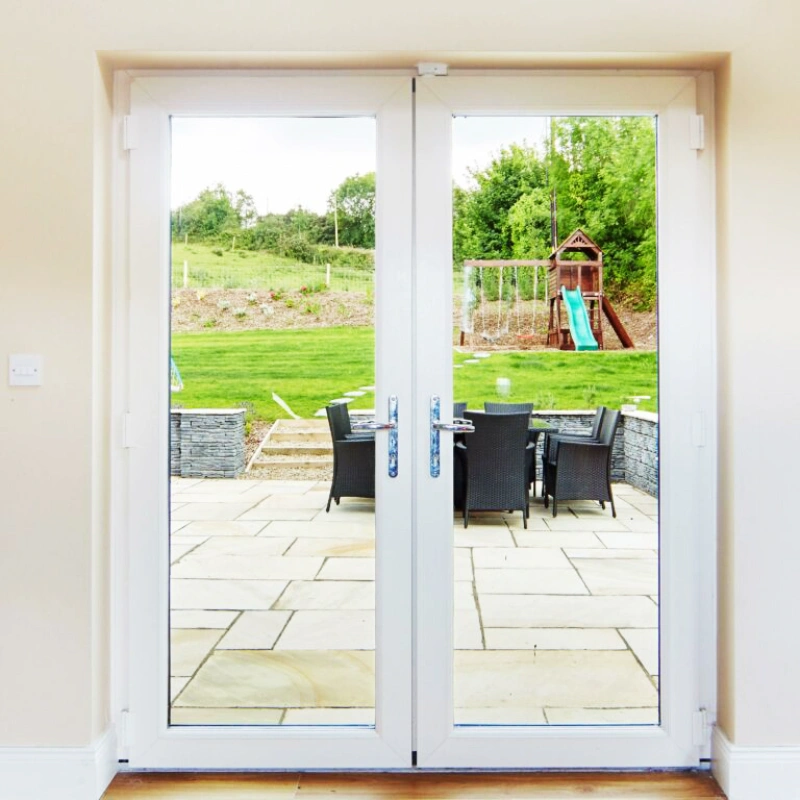 Energy saving UPVC biparting vertical hinged doors