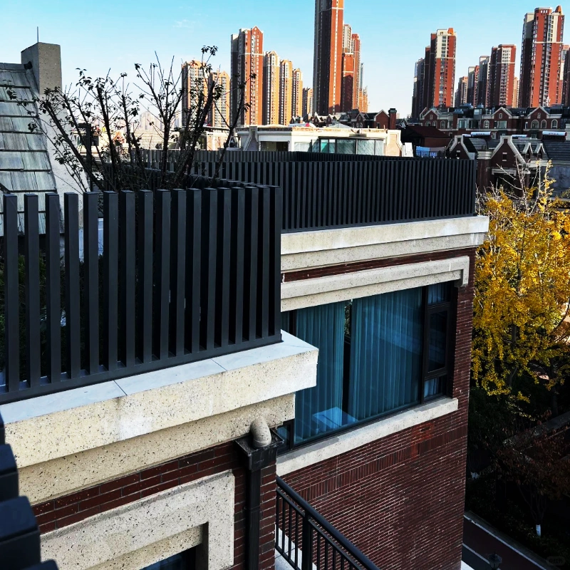 Minimalist Vertical Bar Rooftop Villa Terrace Aluminum Fence - Image 2