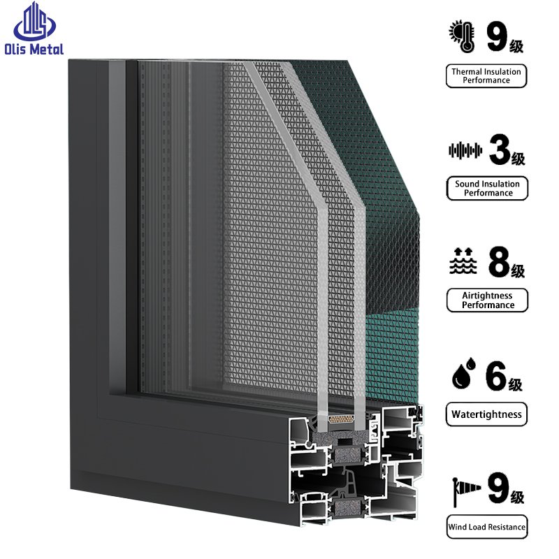 Series 95 Ultra-Narrow Frame Panoramic Double-Sash Inward-Opening Casement Window