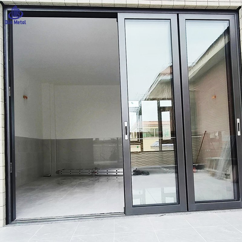 Luxurious Premium Black Aluminum Sliding Patio Door Wind Resistant Soundproof - Image 3