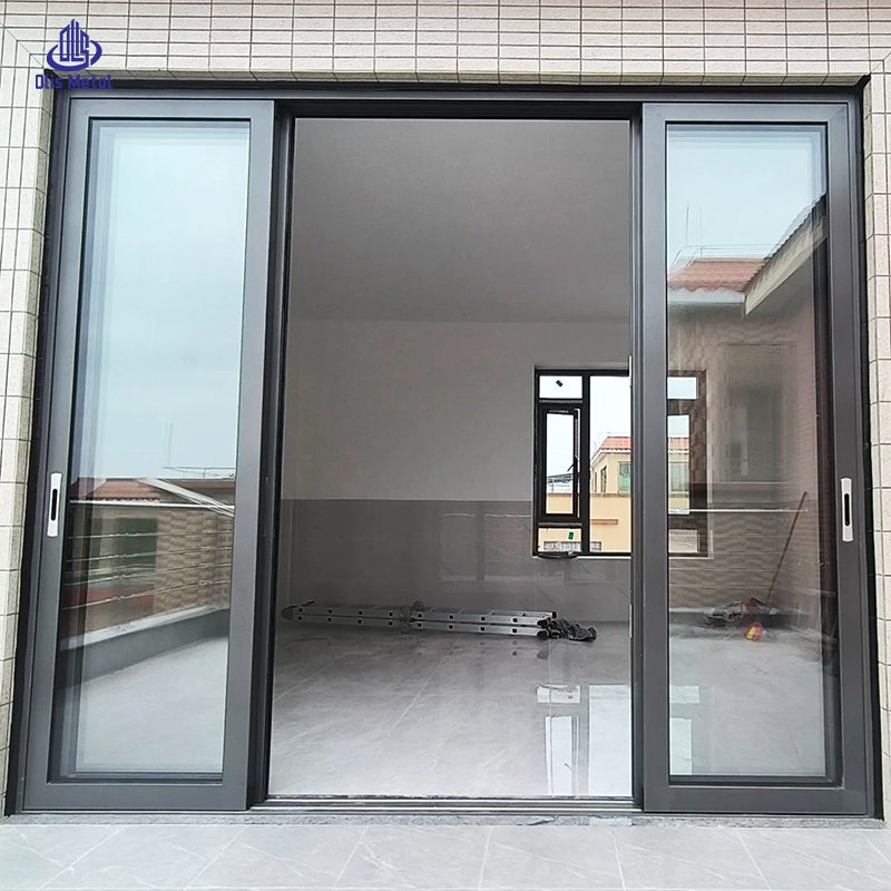Luxurious Premium Black Aluminum Sliding Patio Door Wind Resistant Soundproof - Image 5