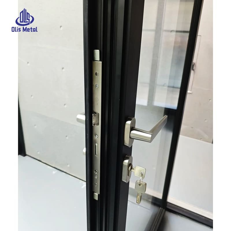 Black Aluminum 2-Leaf Double Casement Clear Glass Interior Doors | Refined Heavy-Duty Interior Entry for Commercial Builders - Image 5