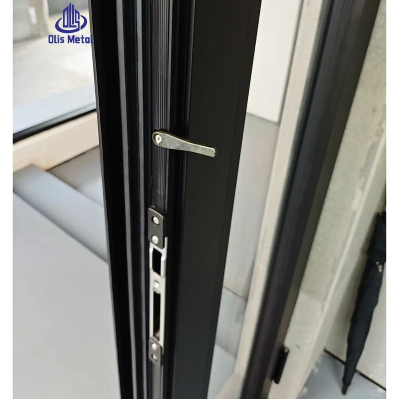 Black Aluminum 2-Leaf Double Casement Clear Glass Interior Doors | Refined Heavy-Duty Interior Entry for Commercial Builders - Image 4