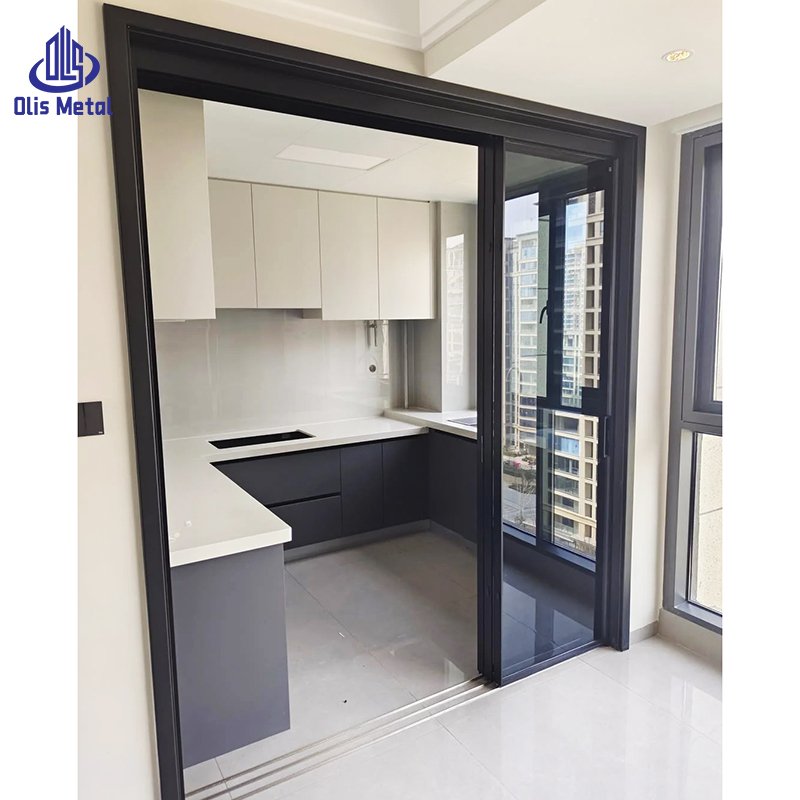 Aluminum Sliding Glass Doors: 3-Track Triple Panel Design for Effortless Wide Kitchen Openings & Sleek Modern Elegance - Image 4
