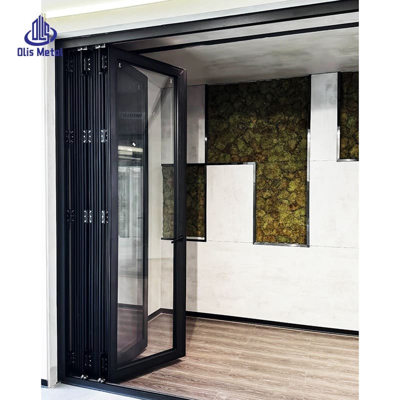 Thermal Break Aluminum Folding Sliding Glass Doors: Double Insulated Tempered Glass for Remarkable Heat Insulation & Energy Savings - Image 3