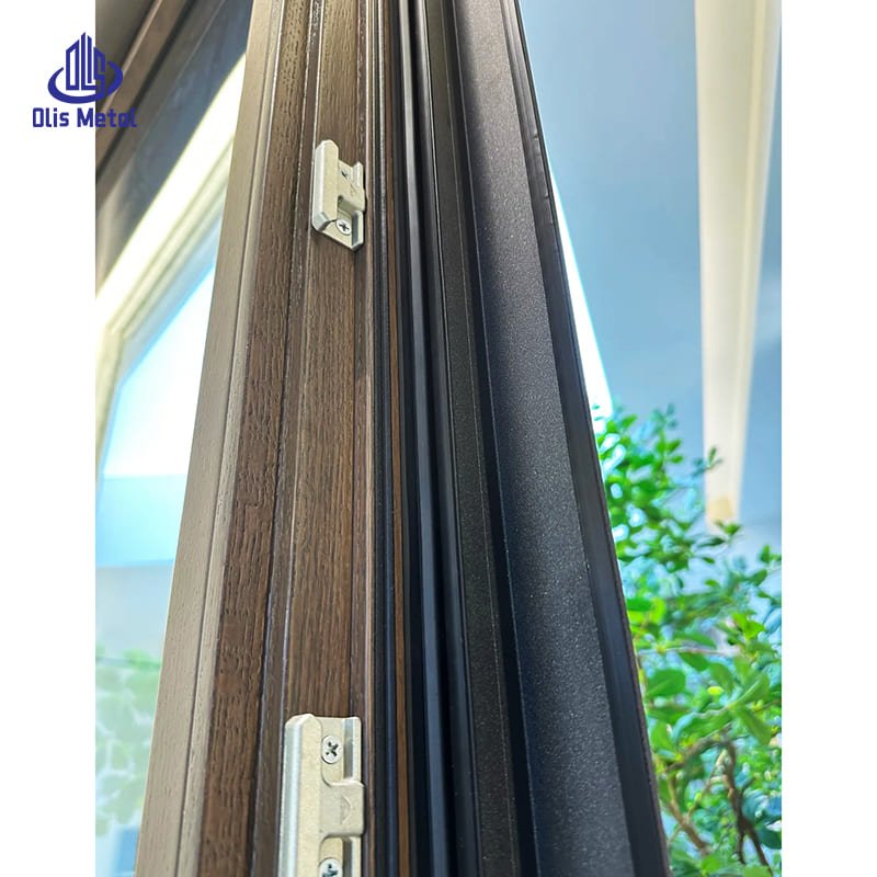 Aluminum-Clad Wood Double Glazing Casement Windows for Heavy-Duty Windproof & Weather Resistance - Image 6