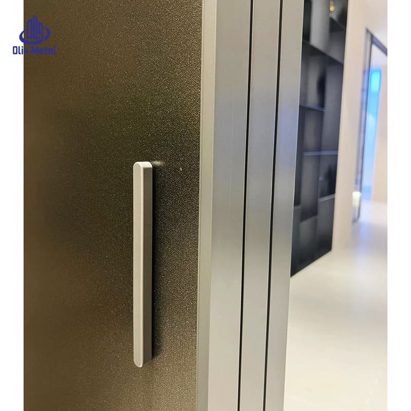 Ultra-Slim Narrow Frame Aluminum Sliding Glass Doors: Frosted Double Tempered Glass with Top Track for Silky Smooth - Image 6