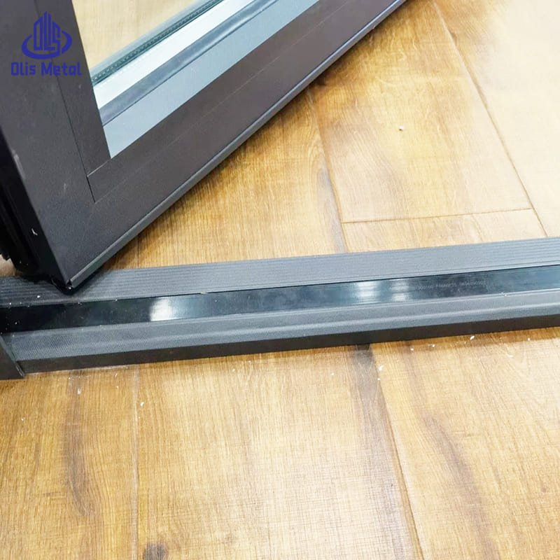 Aluminum Glass Swing Doors Heavy-Duty Narrow Frame for Superior Soundproofing & Thermal Insulation - Image 4