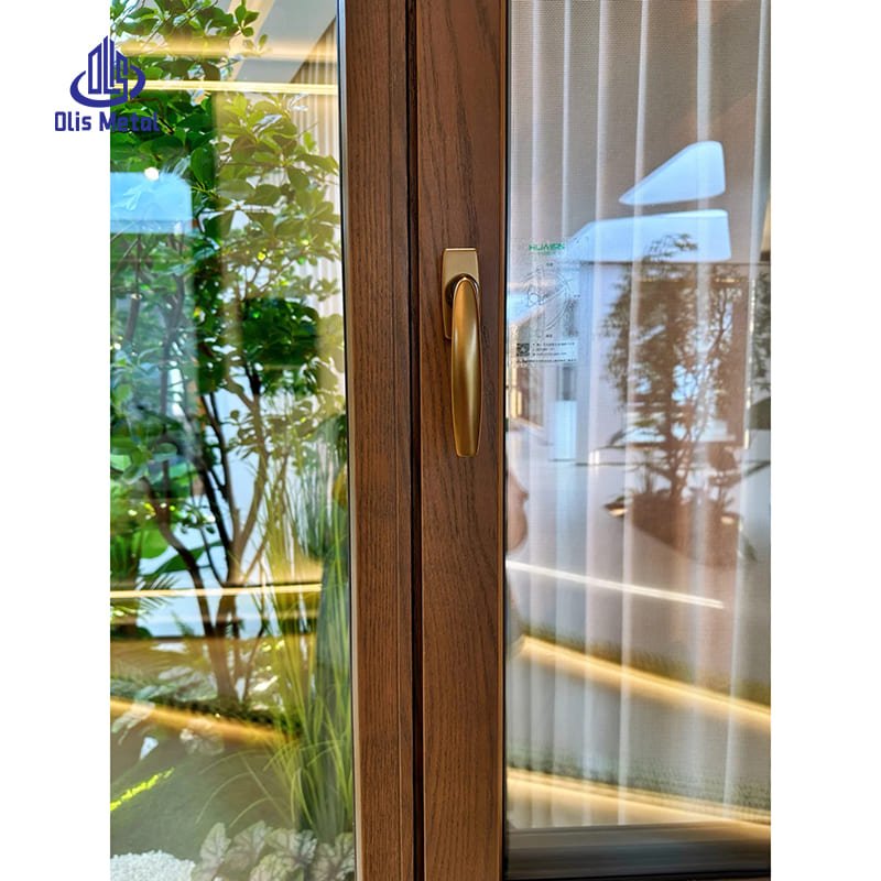 Aluminum-Clad Wood Double Glazing Casement Windows for Heavy-Duty Windproof & Weather Resistance - Image 3