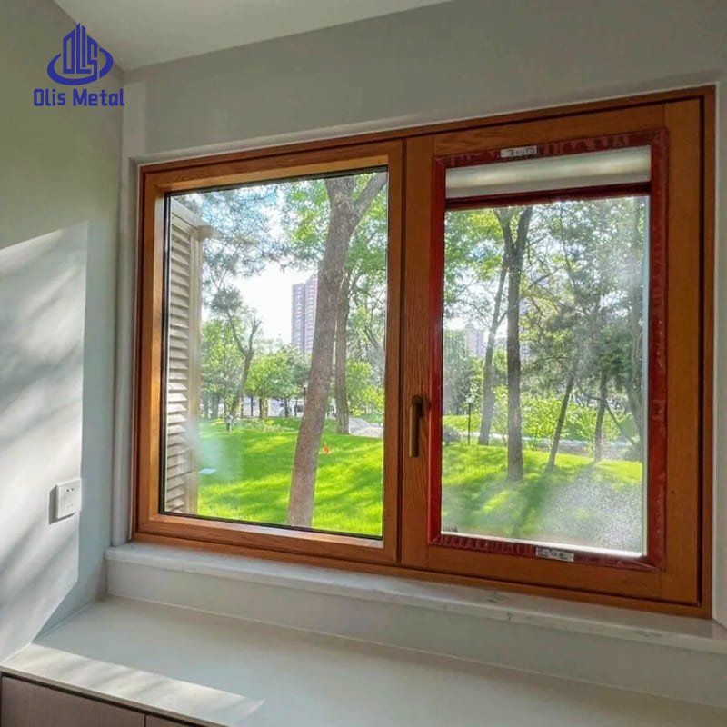 Aluminum-Clad Wood Casement Windows double-glazed glass Insulation for Unbeatable Energy Savings - Image 4