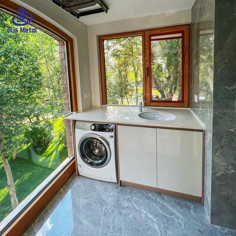 Aluminum-Clad Wood Casement Windows double-glazed glass Insulation for Unbeatable Energy Savings - Image 3