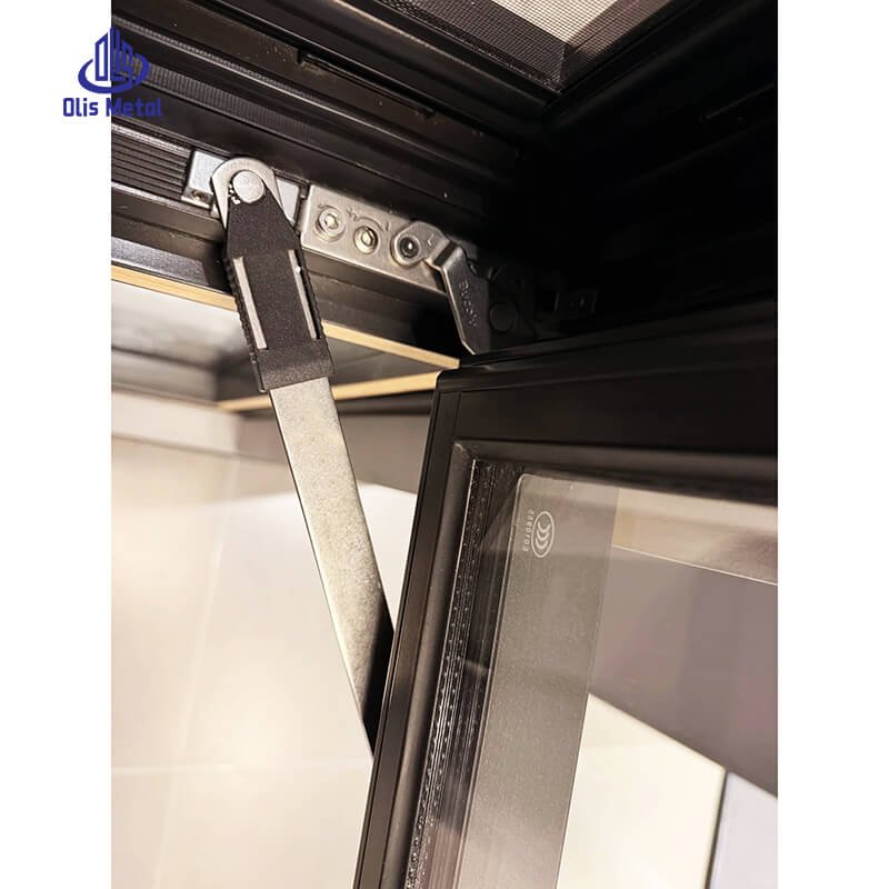 Exceptional Faux Wood Aluminum hinged Casement Windows with Heavy-Duty German Hardware - Image 4