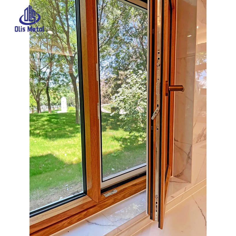 Aluminum-Clad Wood Casement Windows double-glazed glass Insulation for Unbeatable Energy Savings - Image 2