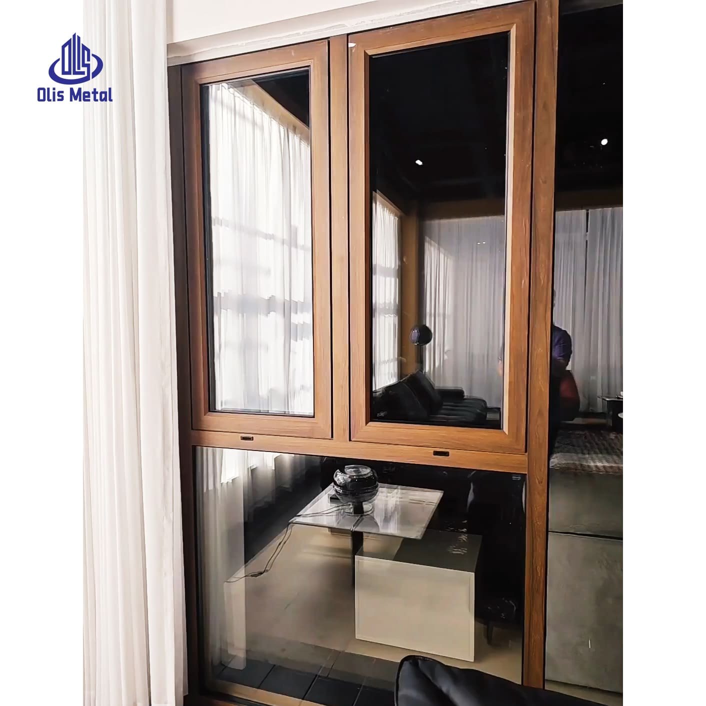 Aluminum-Clad Wood Casement Windows 3-Stage Thermal System for Superior Energy Efficiency & Heat Insulation