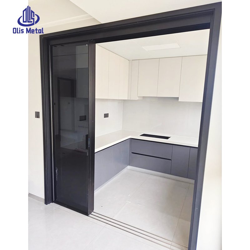 Aluminum Sliding Glass Doors: 3-Track Triple Panel Design for Effortless Wide Kitchen Openings & Sleek Modern Elegance - Image 5