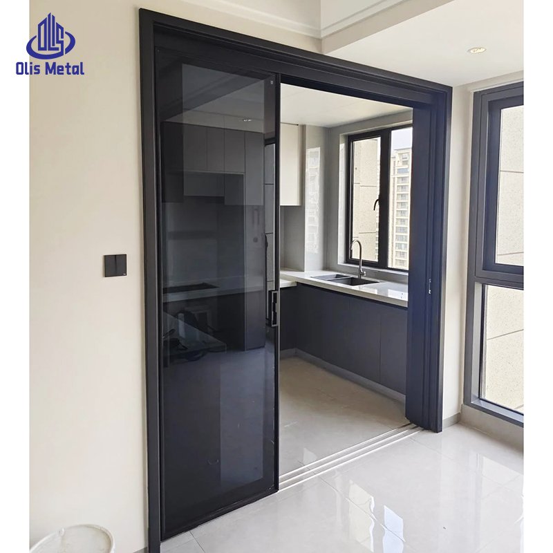 Aluminum Sliding Glass Doors: 3-Track Triple Panel Design for Effortless Wide Kitchen Openings & Sleek Modern Elegance - Image 3