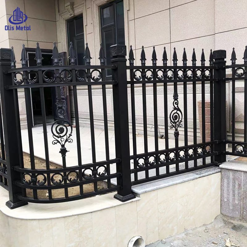 Black Aluminum Art Fence | Luxurious Exquisite Ornamental Garden Yard Fence - Image 3