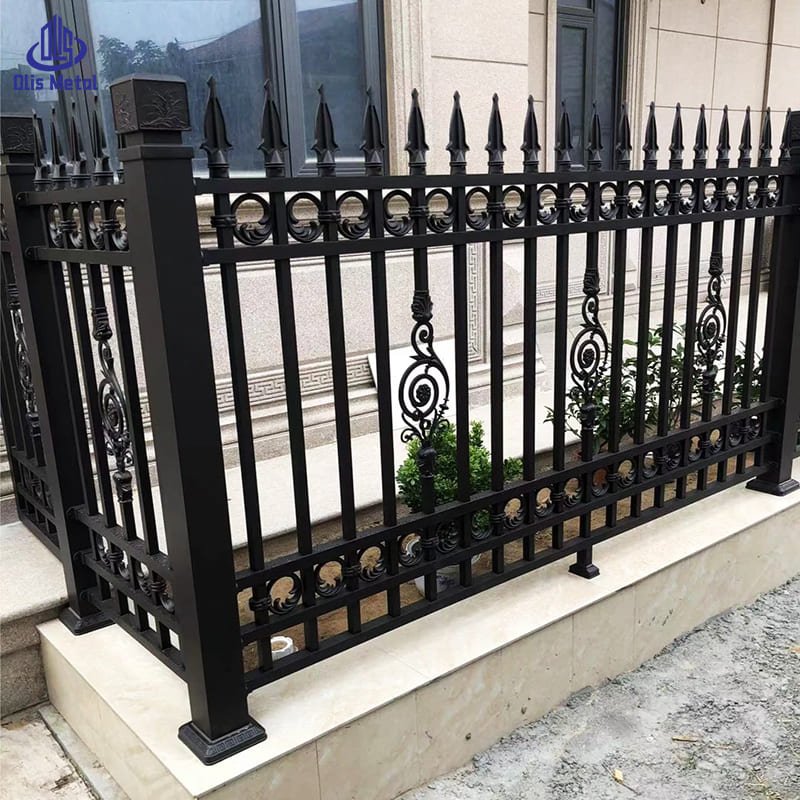 Black Aluminum Art Fence | Luxurious Exquisite Ornamental Garden Yard Fence