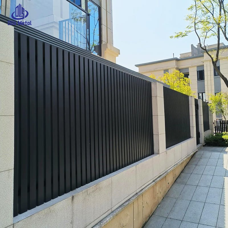 Aluminum Backyard Fence | Durable Modern Outdoor Black Fence for Residential Builders - Image 3