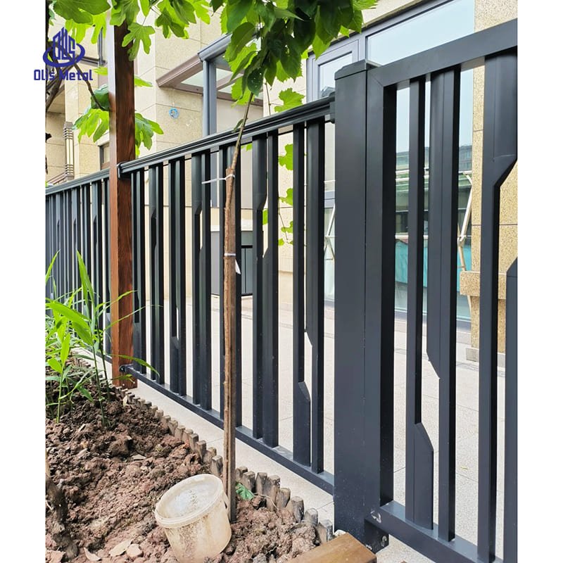 Aluminum Backyard Fence | Durable Modern Outdoor Black Fence for Residential Builders - Image 4