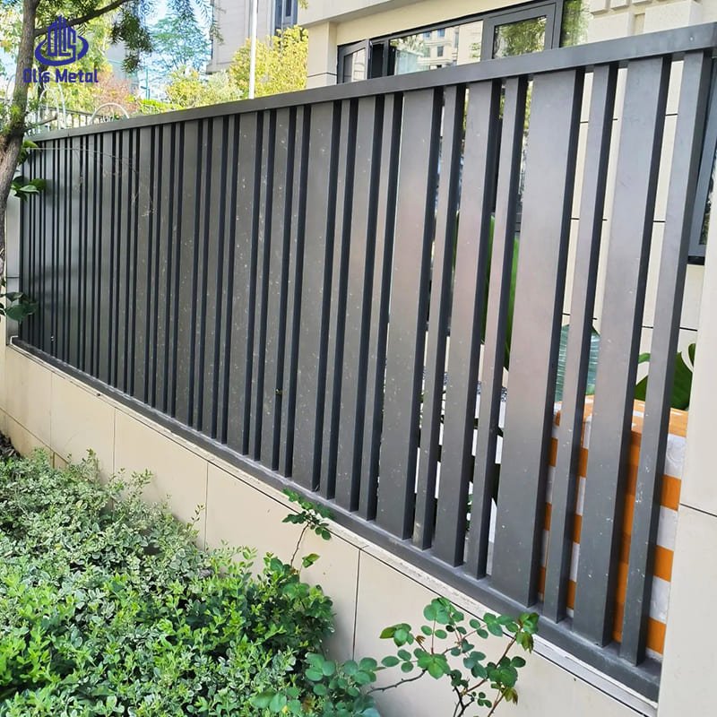 Aluminum Backyard Fence | Durable Modern Outdoor Black Fence for Residential Builders - Image 2