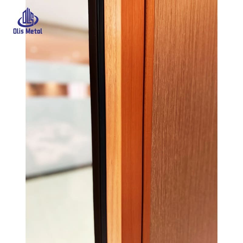 Wood Grain Aluminum Tilt Turn Window with Fixed Glass | Elegant Wood Finish Architectural-Grade for Villa Developers - Image 3