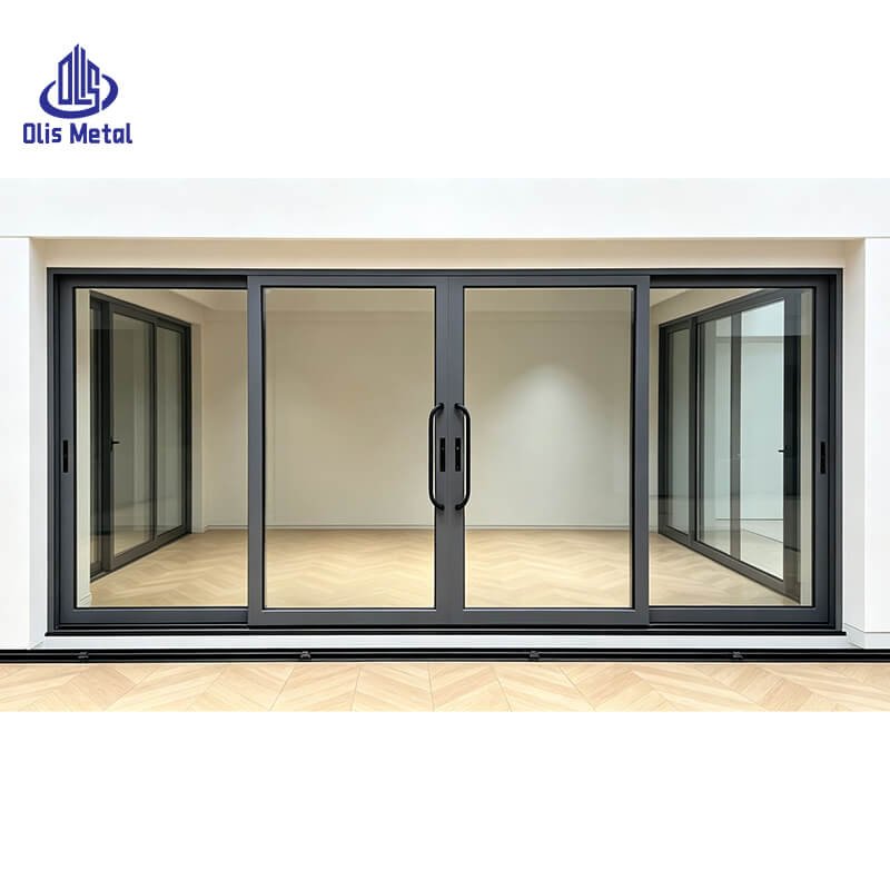 Heavy Duty Aluminum Double glass Sliding Doors | Ultra-Smooth Precision Track for Quiet Daily Operation