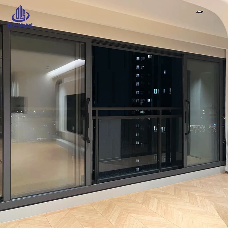 Heavy Duty Aluminum Double glass Sliding Doors | Ultra-Smooth Precision Track for Quiet Daily Operation - Image 2
