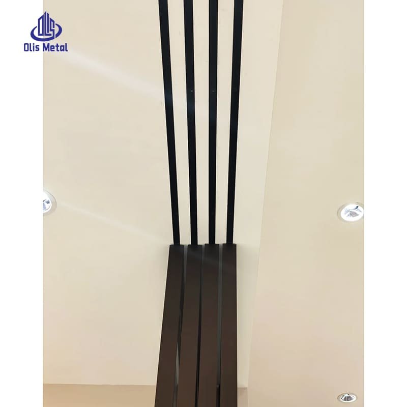 Minimalist Black 4-Panel Aluminum Sliding Door | Premium Space-Saving Glass Divider for Contemporary Homes - Image 6
