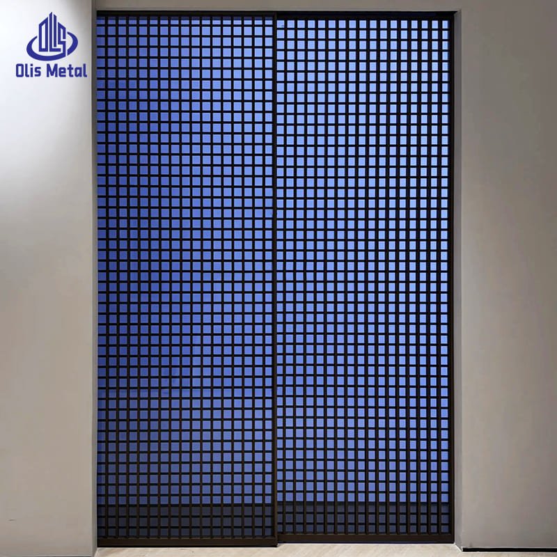 Hidden Grid Aluminum Glass Sliding Partition Door | Premium Soundproof Space Divider for Villa Interiors - Image 3