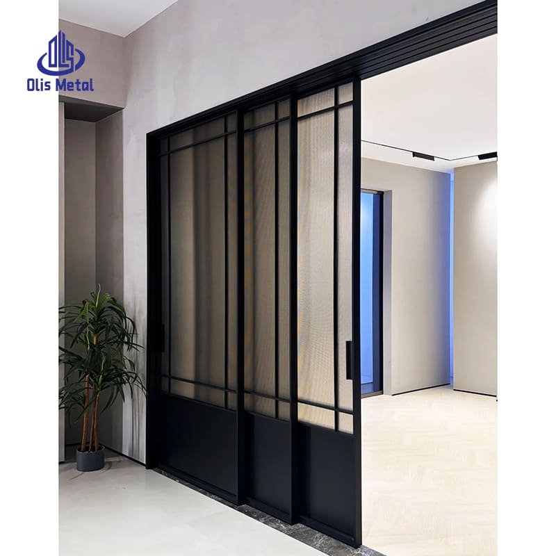 Narrow Frame Aluminum Interior Sliding Door | Premium Grid Partition System Direct From Professional Manufacturer - Image 4