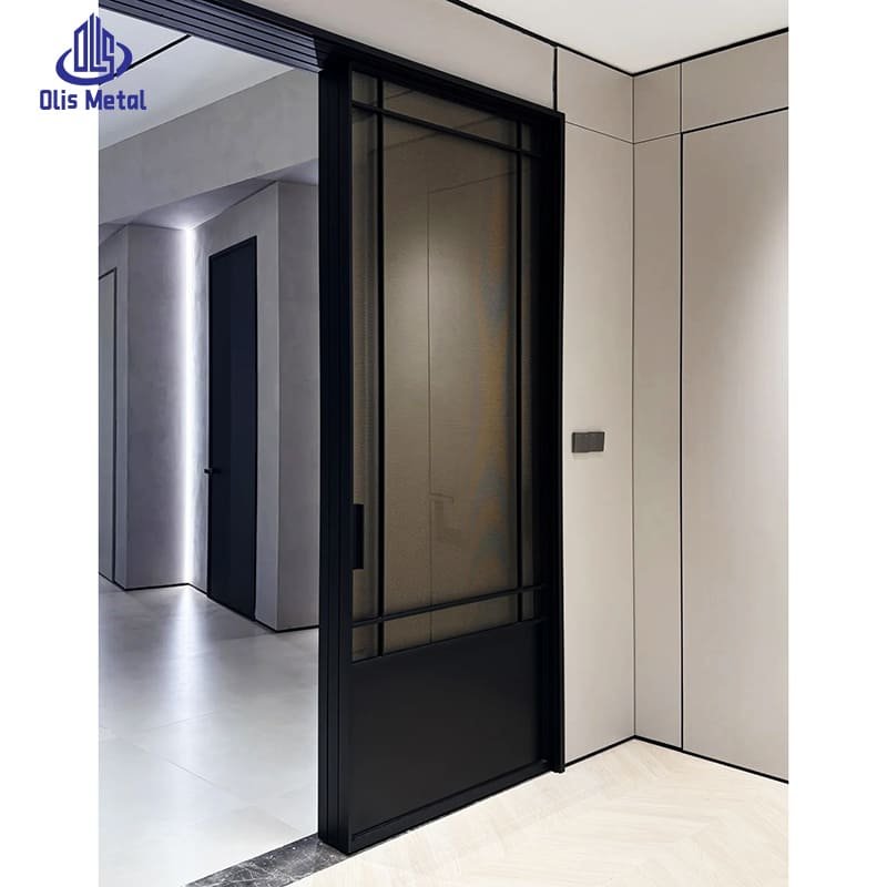 Narrow Frame Aluminum Interior Sliding Door | Premium Grid Partition System Direct From Professional Manufacturer - Image 2