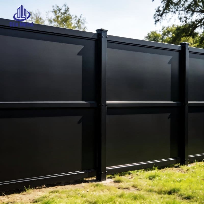 Aluminum Matte Black Garden Fence Panel | Elegant Rustproof Decorative Fencing for Villa Front Yard Landscapes - Image 4