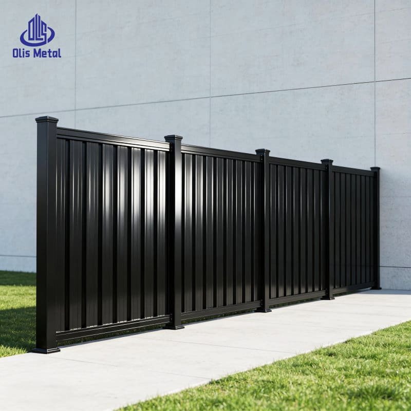 Aluminum Matte Black Garden Fence Panel | Elegant Rustproof Decorative Fencing for Villa Front Yard Landscapes - Image 5
