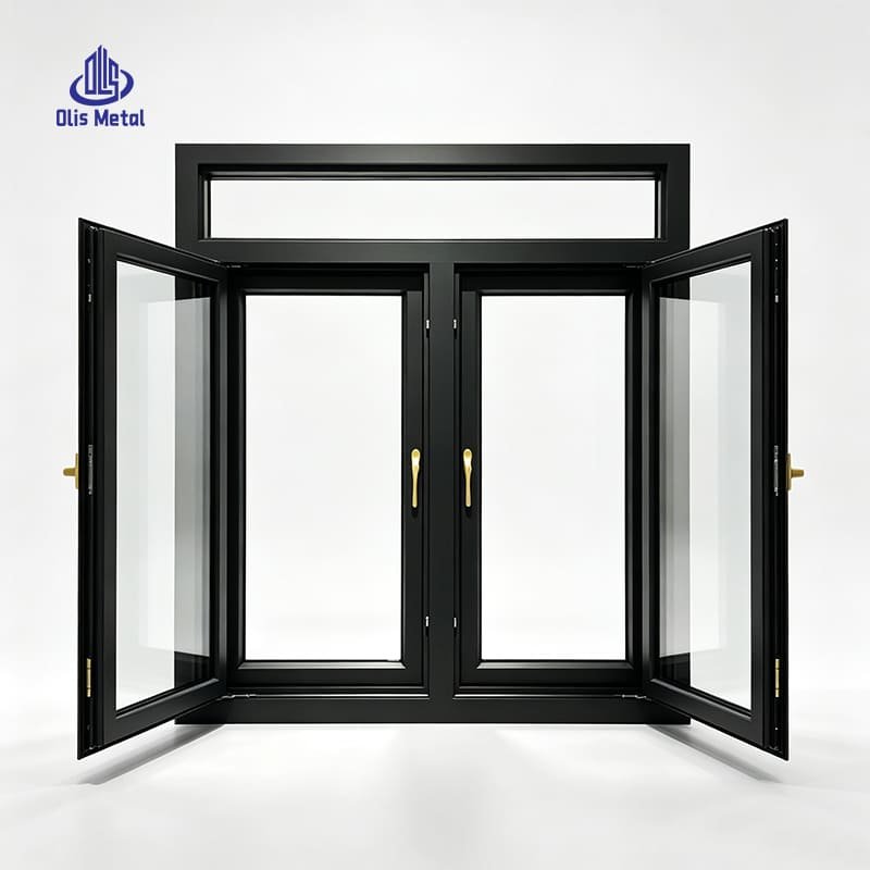 Premium Black Aluminium Casement Windows | Hurricane Resistant Soundproof Window for Villa & Apartment house - Image 3